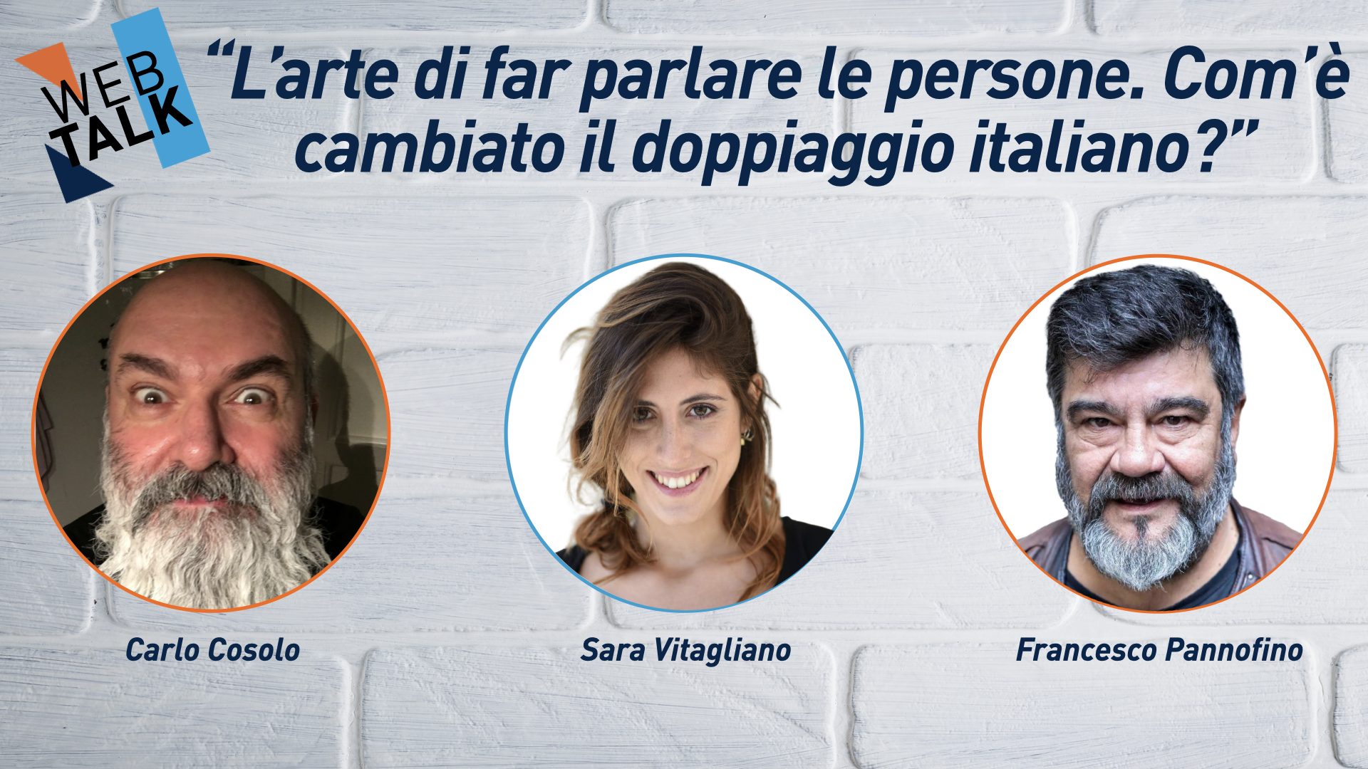 NUOVO IMAIE 🔴 WEBTALK LIVE: “L’arte di far parlare le persone. Com’è cambiato il doppiaggio italiano?”