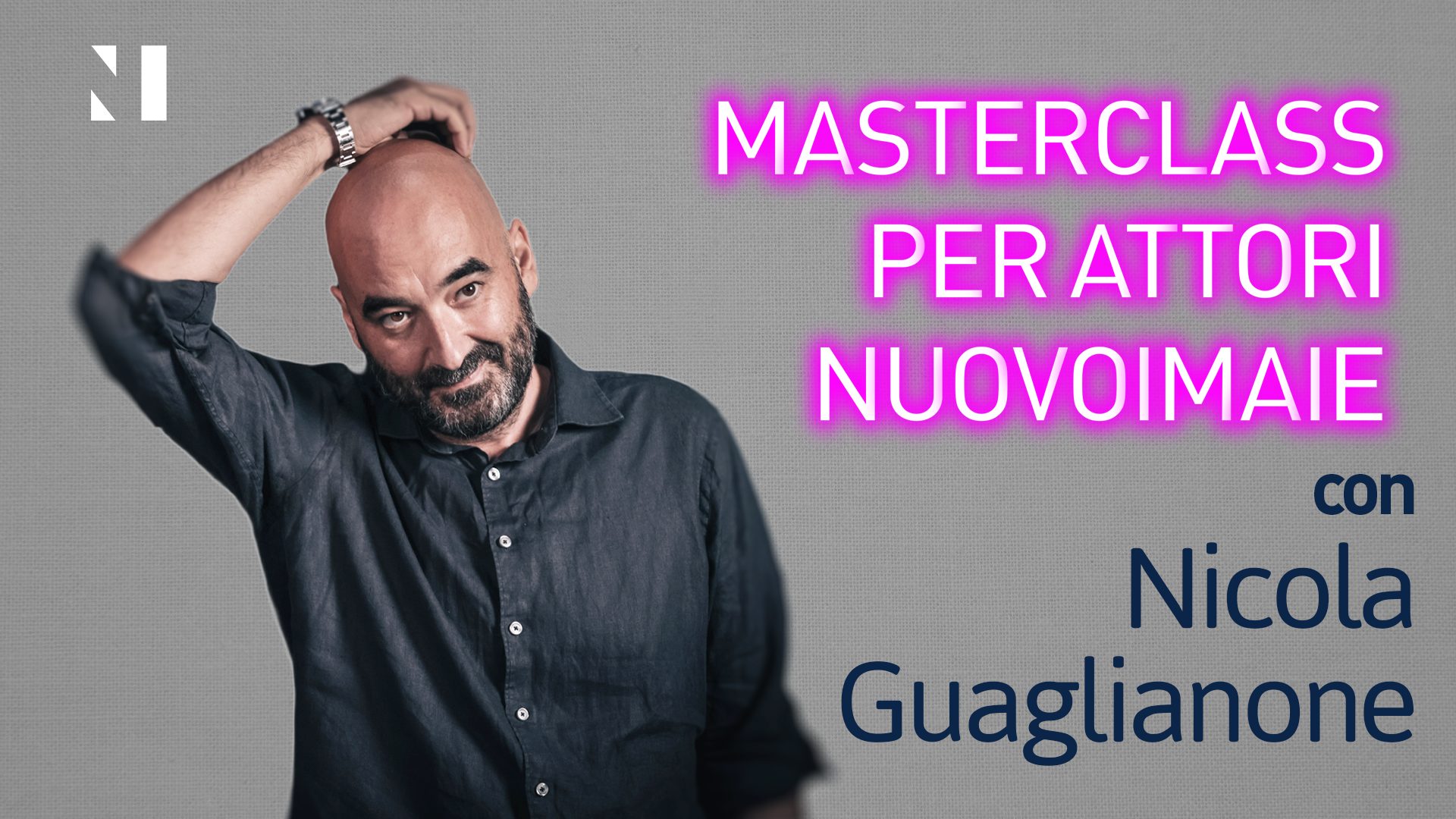 Masterclass per Attori NUOVO IMAIE con lo sceneggiatore Nicola Guaglianone