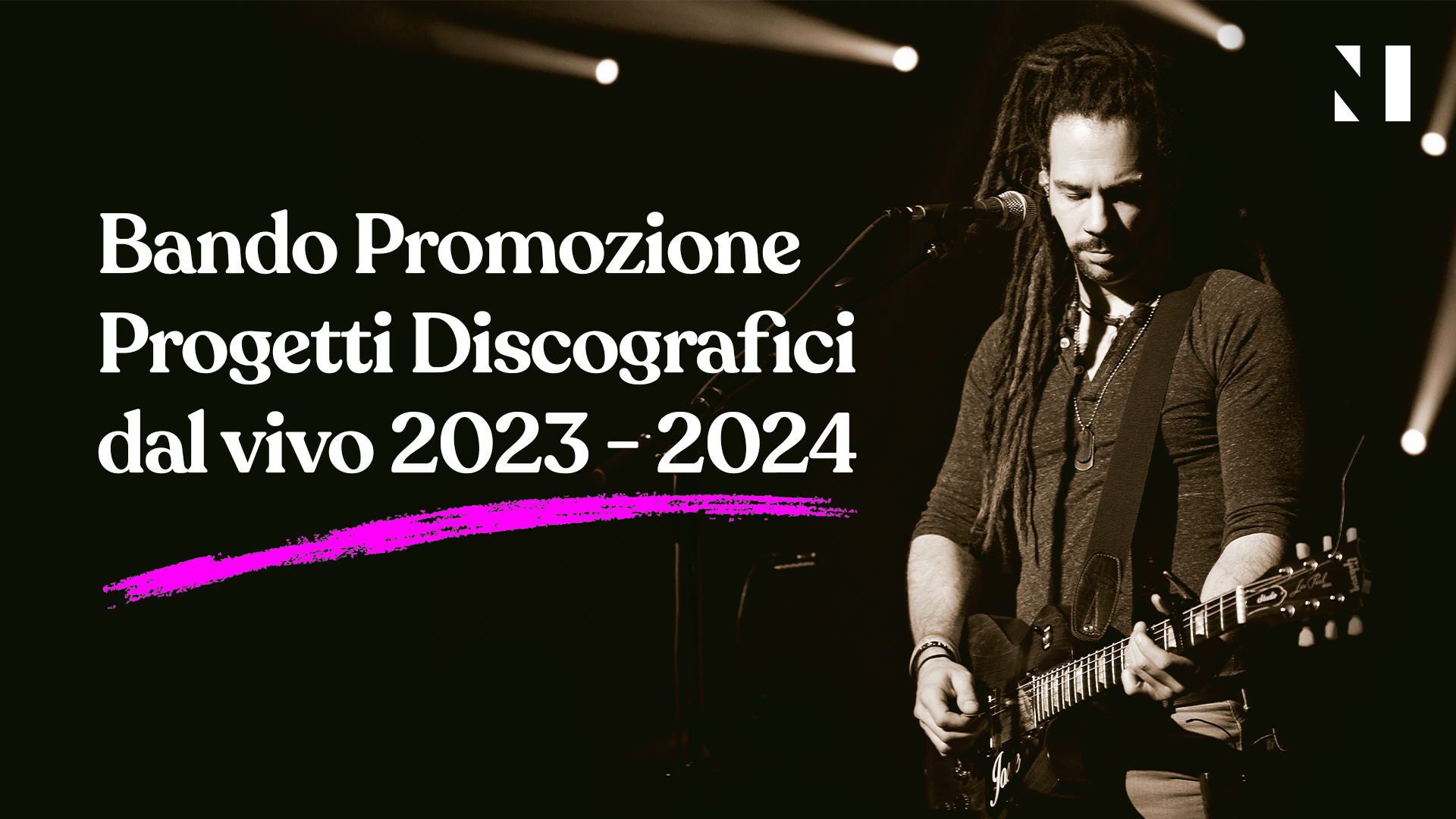Bando Promozione Progetti Discografici dal vivo 2023 – 2024