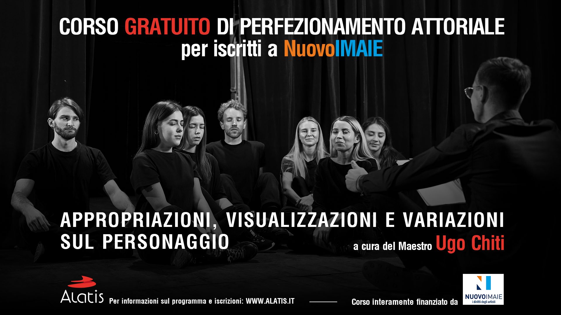 Corso Alta Formazione per attori e attrici NUOVO IMAIE: Appropriazioni, Visualizzazioni e Variazioni sul Personaggio